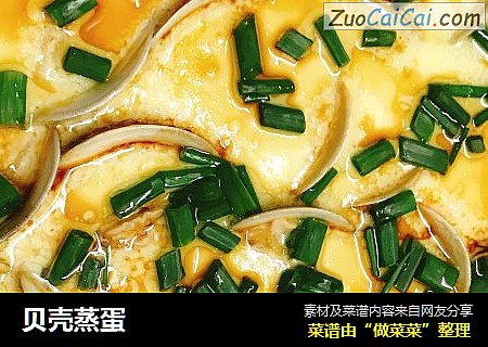 贝壳蒸蛋