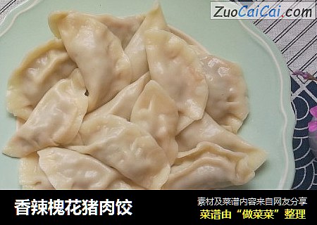 香辣槐花猪肉饺