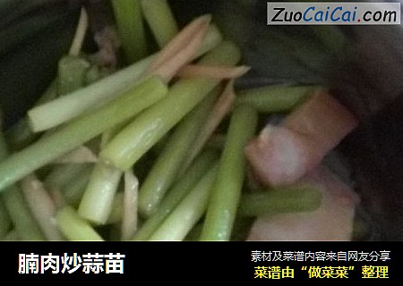 腩肉炒蒜苗