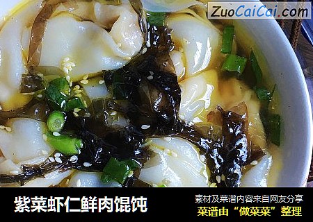 紫菜虾仁鲜肉馄饨