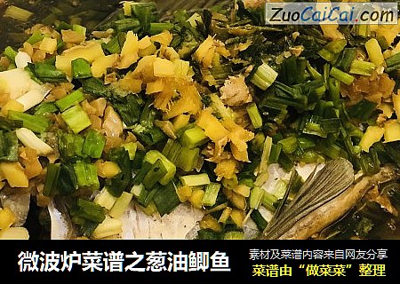 微波炉菜谱之葱油鲫鱼