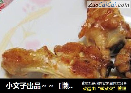 小文子出品～～［懒人版烤翅根］