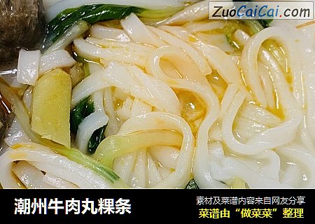 潮州牛肉丸粿条