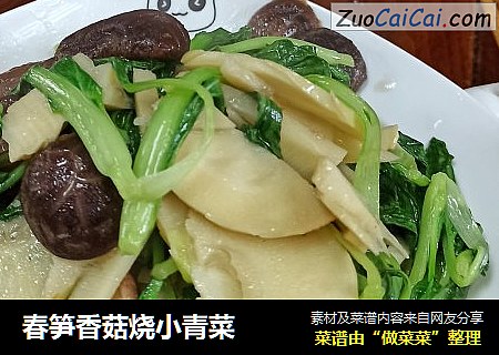 春笋香菇烧小青菜