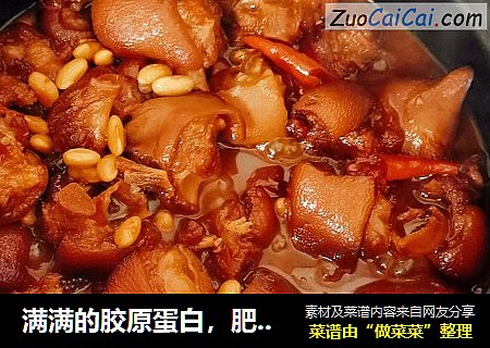 满满的胶原蛋白，肥而不腻的黄豆炖猪蹄