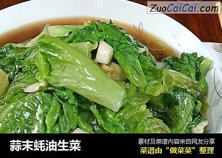 蒜末蚝油生菜