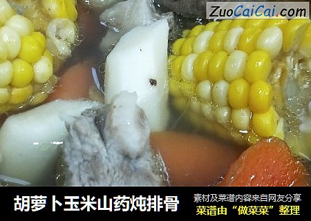 胡萝卜玉米山药炖排骨