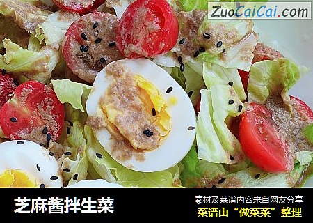 芝麻酱拌生菜