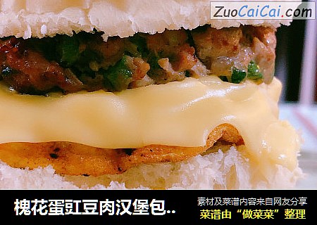 槐花蛋豇豆肉汉堡包??