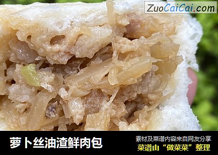萝卜丝油渣鲜肉包