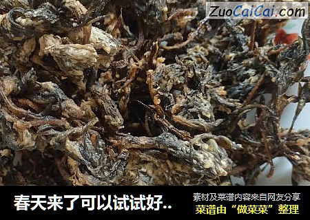 春天来了可以试试好吃的炸艾草