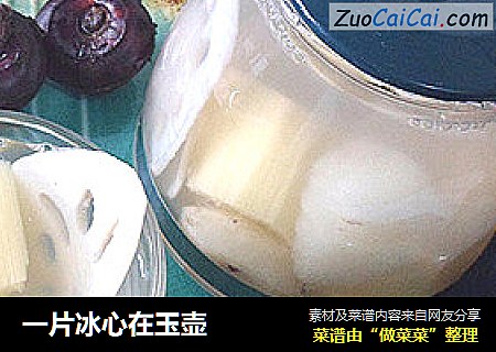 一片冰心在玉壶
