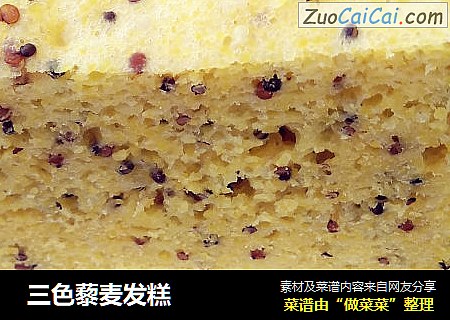  三色藜麦发糕