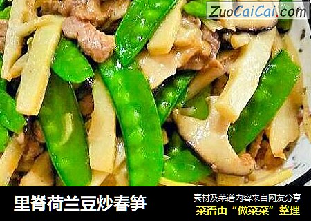 里脊荷兰豆炒春笋