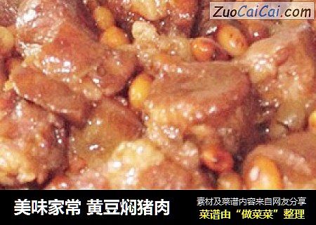 美味家常 黄豆焖猪肉