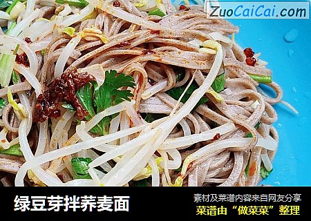 绿豆芽拌荞麦面
