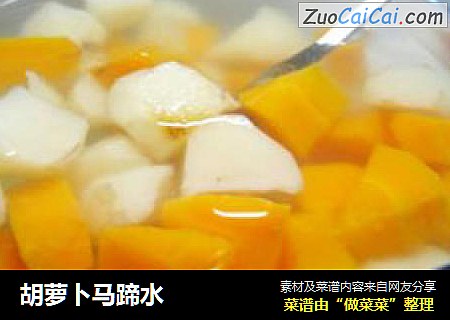 胡萝卜马蹄水
