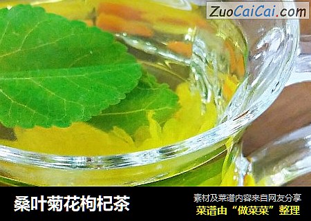 桑叶菊花枸杞茶