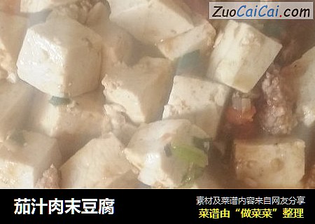 茄汁肉末豆腐