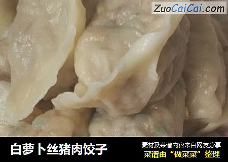 白萝卜丝猪肉饺子