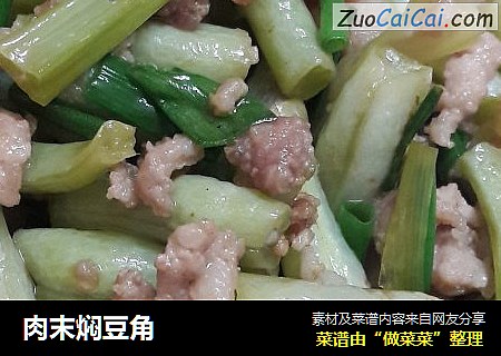 肉末焖豆角