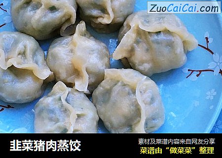 韭菜猪肉蒸饺