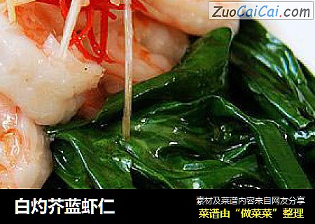 白灼芥蓝虾仁
