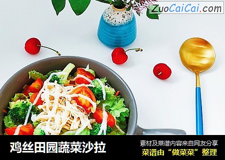 鸡丝田园蔬菜沙拉