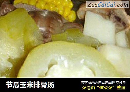 节瓜玉米排骨汤