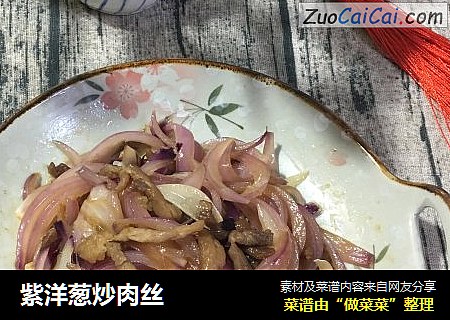 紫洋葱炒肉丝