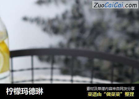 柠檬玛德琳