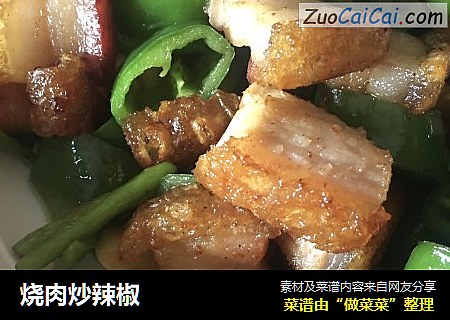 烧肉炒辣椒