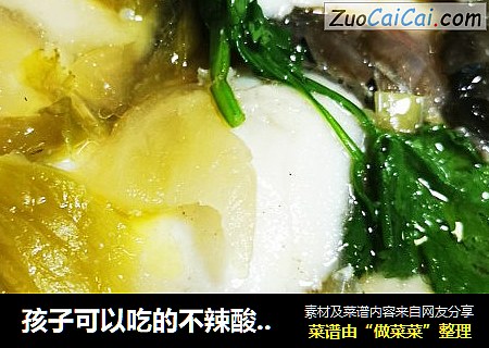 孩子可以吃的不辣酸菜鱼