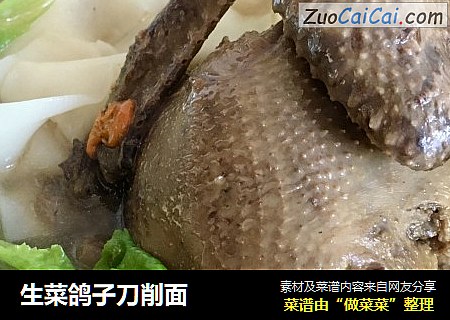 生菜鸽子刀削面