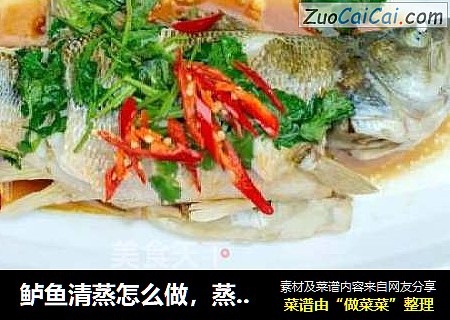 鲈鱼清蒸怎么做，蒸多久