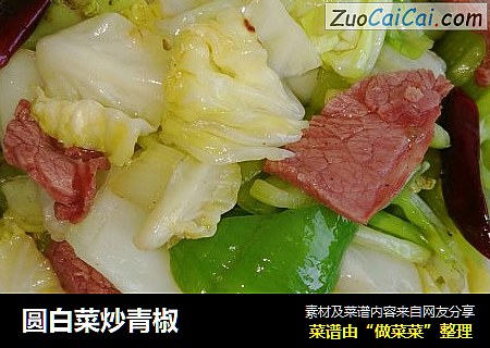 圆白菜炒青椒
