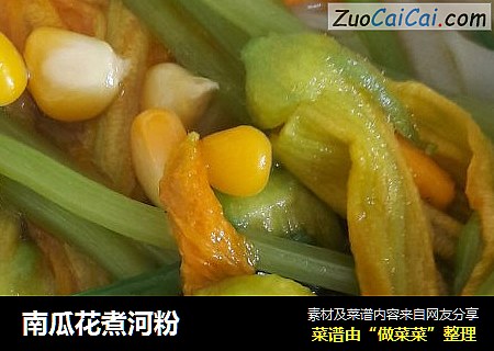 南瓜花煮河粉