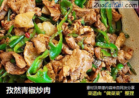 孜然青椒炒肉