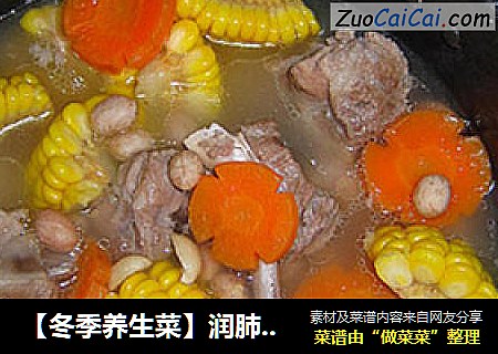 【冬季养生菜】润肺滋阴—胡萝卜花生炖排骨浓汤