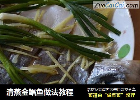 清蒸金鲳鱼做法教程