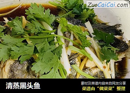 清蒸黑头鱼