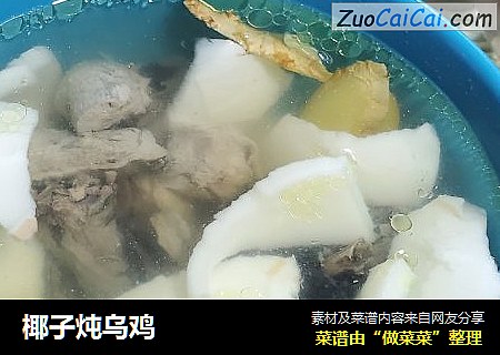 椰子炖乌鸡