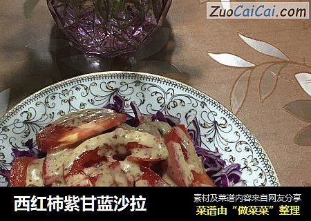 西红柿紫甘蓝沙拉