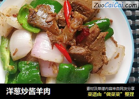 洋葱炒酱羊肉