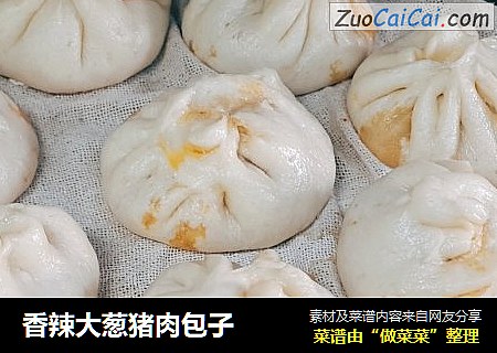 香辣大葱猪肉包子
