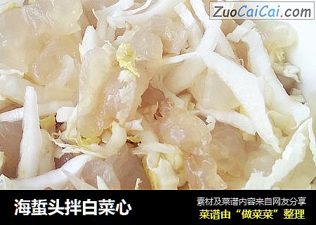 海蜇头拌白菜心