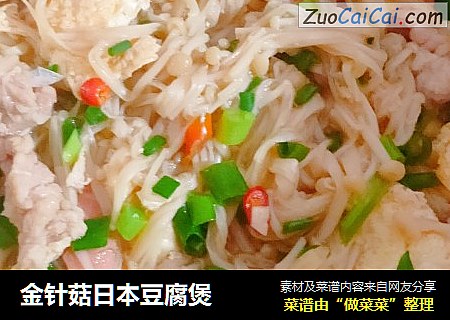 金针菇日本豆腐煲