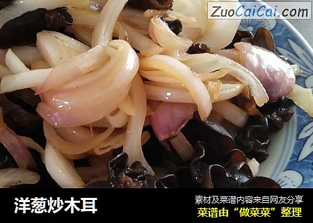 洋葱炒木耳
