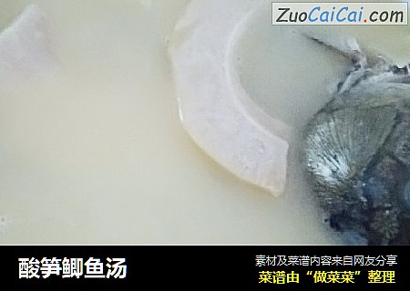 酸笋鲫鱼汤