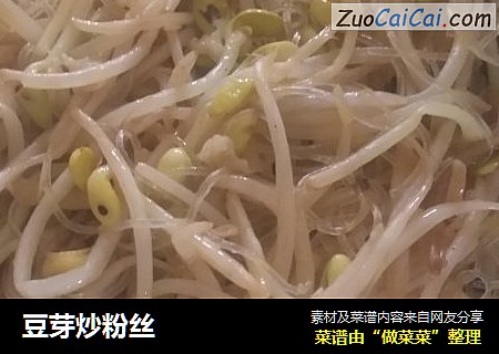 豆芽炒粉丝